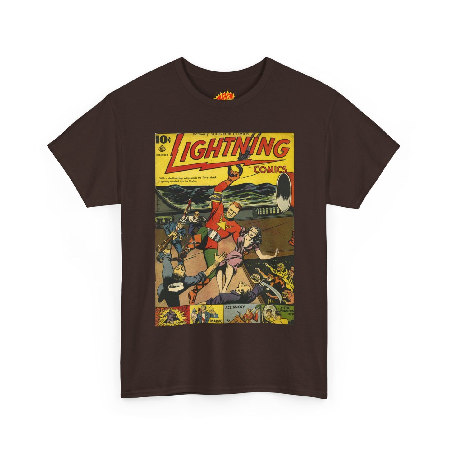 Lightning Comics December Comic Tee Shirt *Multiple Colors*