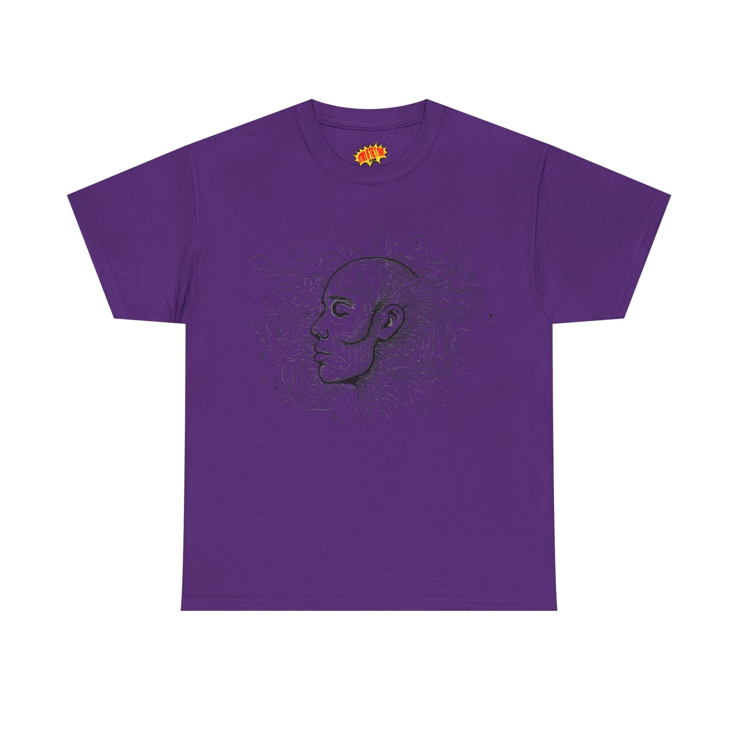 Line Drawing Graphic Art Face Tee Shirt *Multiple Colors*