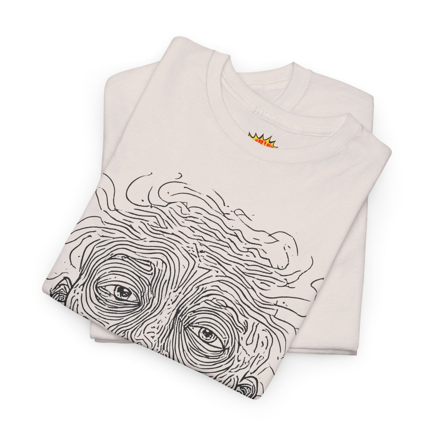 Graphic Line Art Portrait Tee Shirt *Multiple Colors*