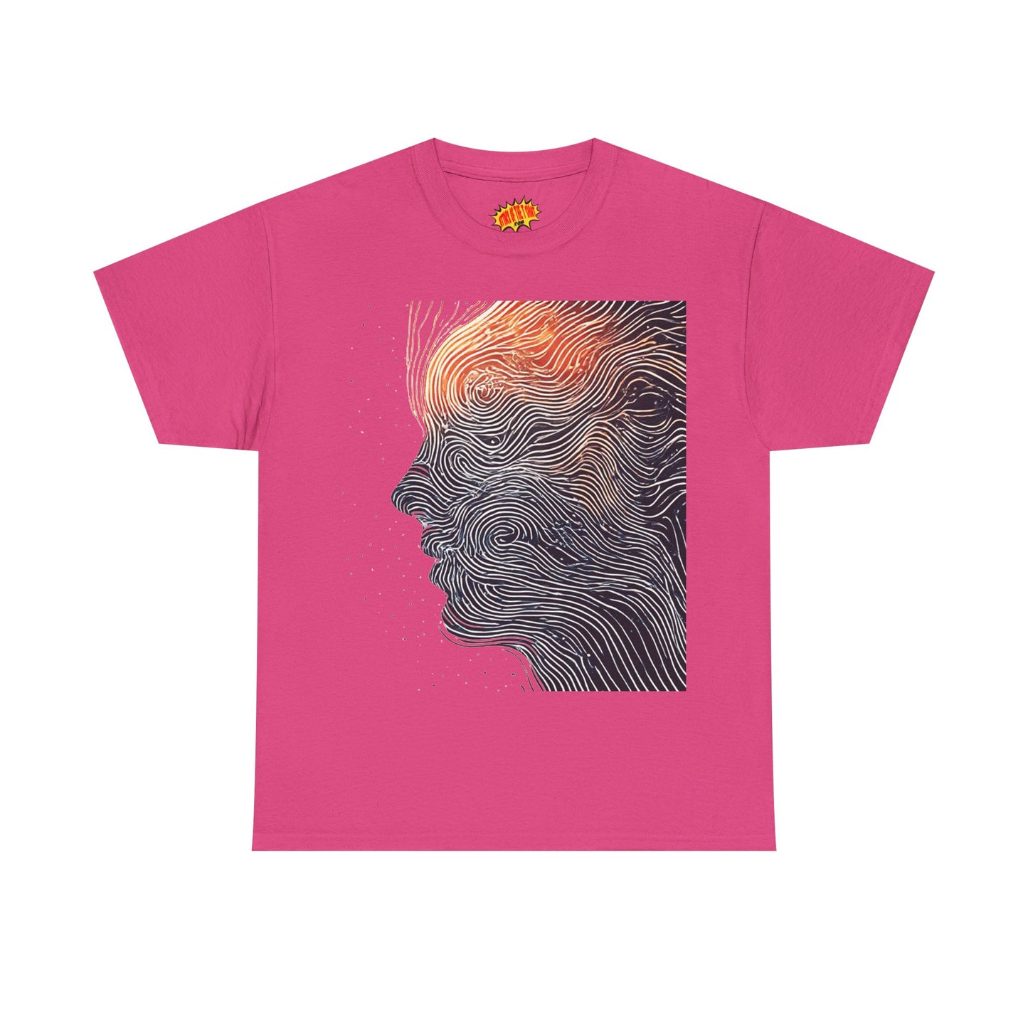 Line Drawing Face Graphic Art Tee Shirt *Multiple Colors*