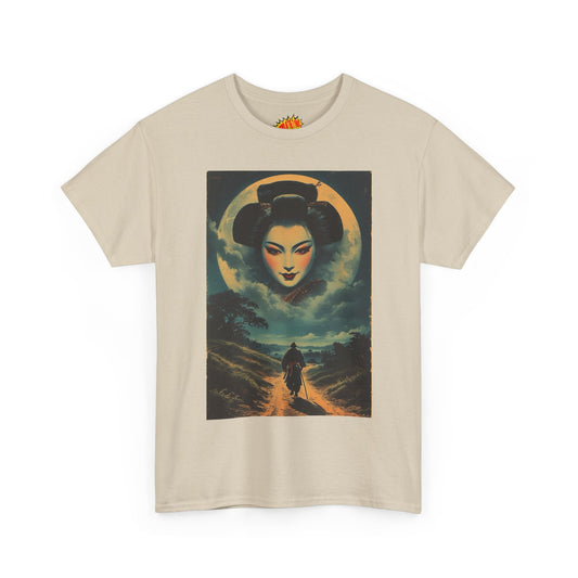 Walking Samurai w/Geisha Moon T-Shirt *Multiple Colors*