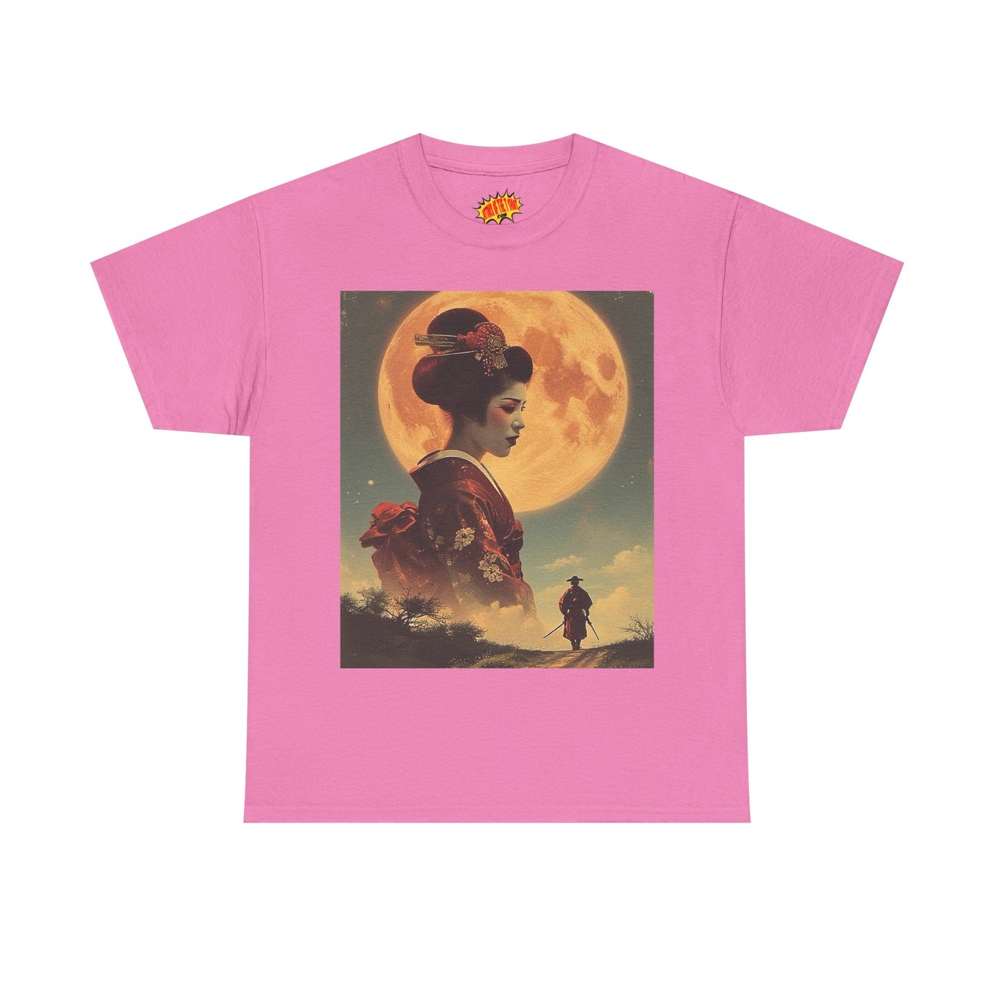 Geisha & Samurai w/Blood Moon T-Shirt *Multiple Colors*