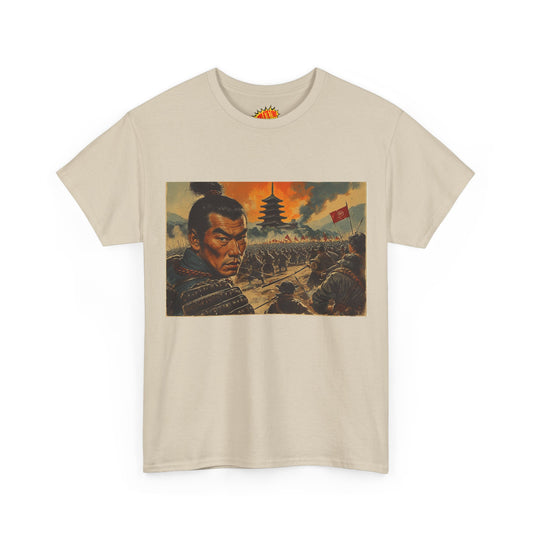 Vintage Samurai Warrior Battle Scene T-Shirt *Multiple Colors*