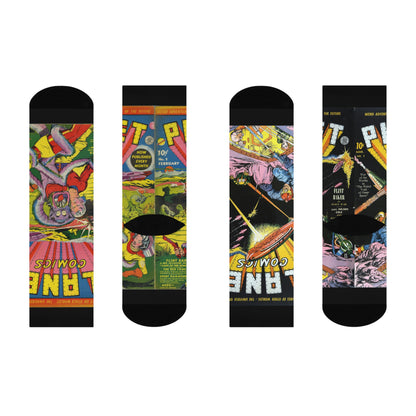 Planet Comics #2-3 Cushioned Socks Black