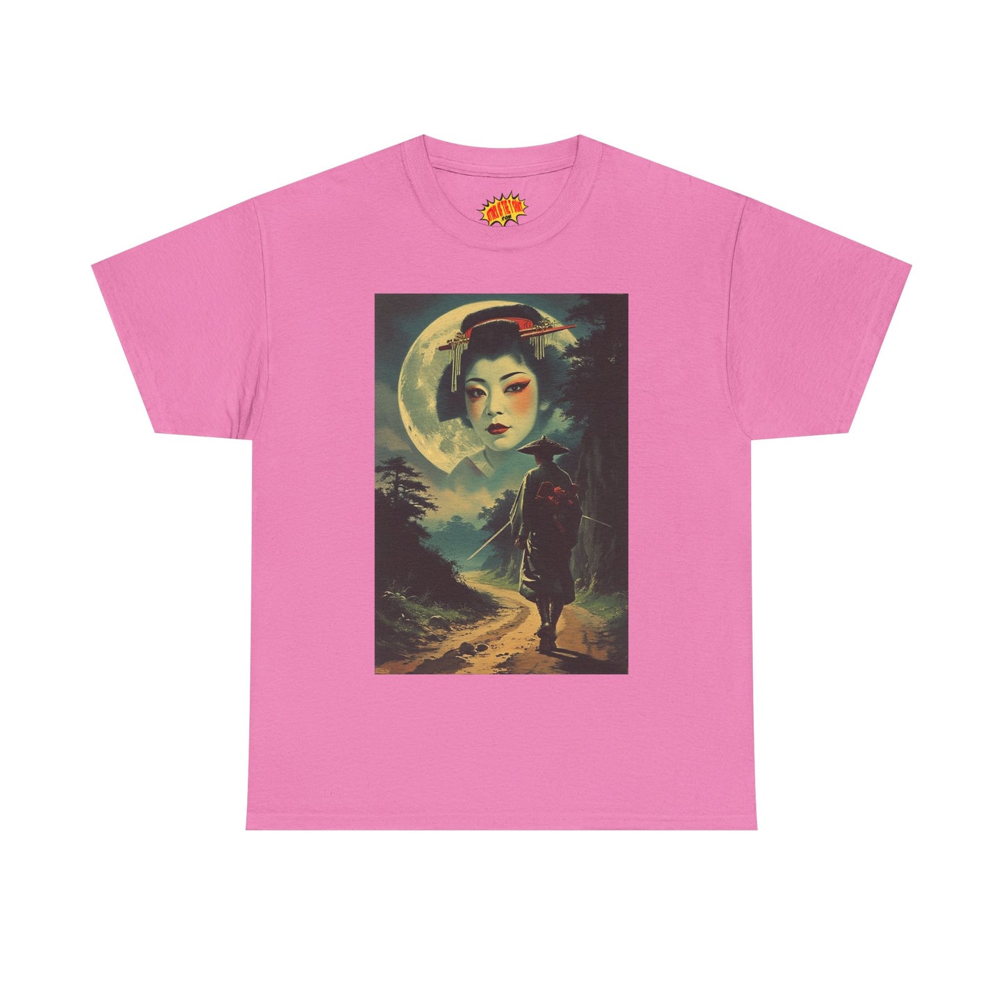 Night Traveller w/Full Moon Geisha T-Shirt *Multiple Colors*