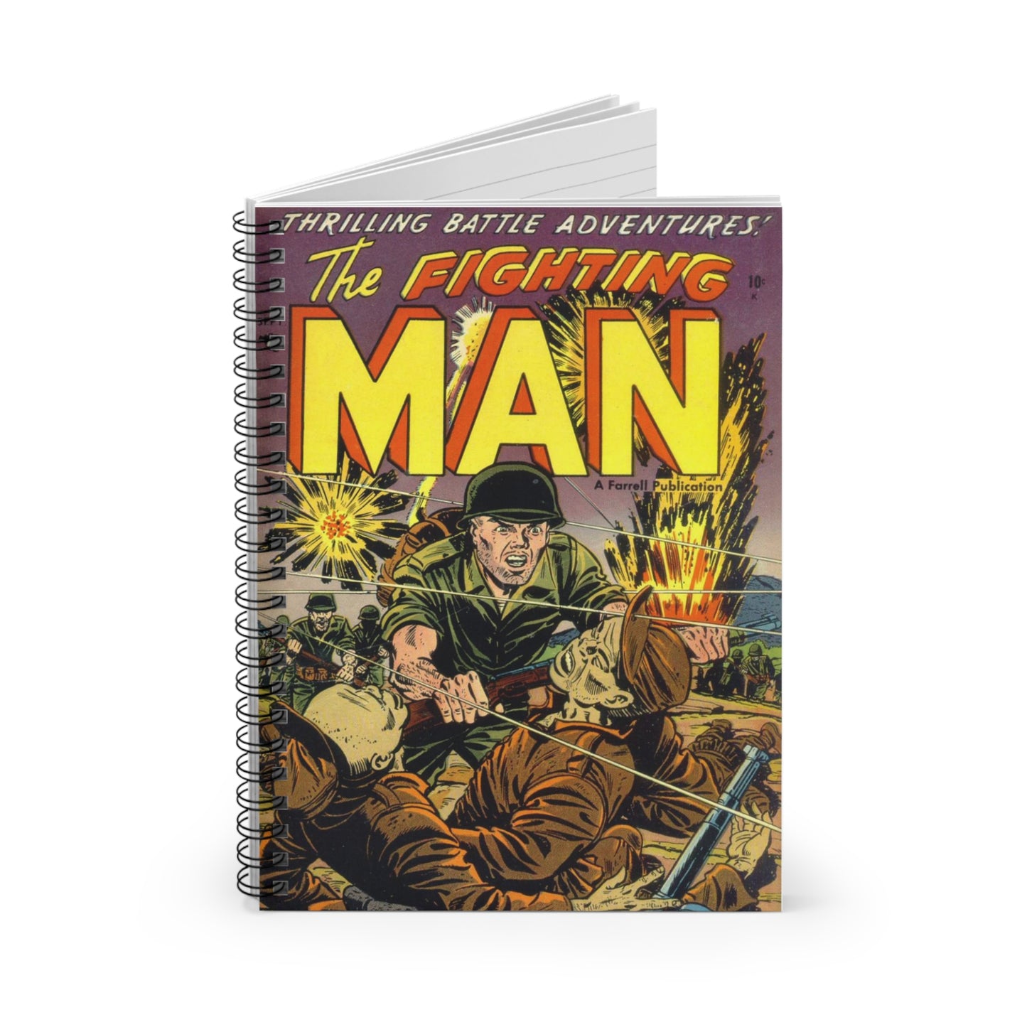 The Fighting Man September Comic Book Cover Notebook
