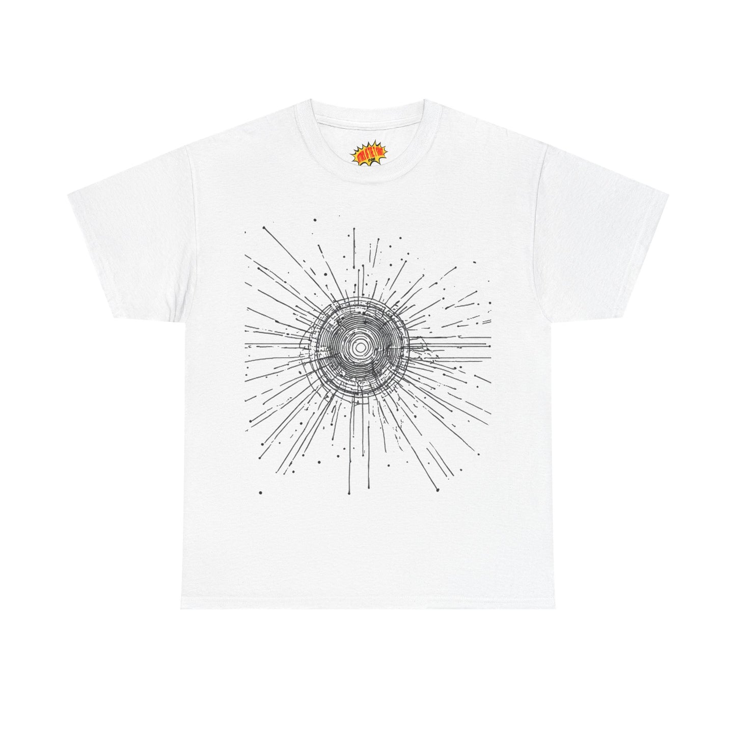 Circle Line Drawing Graphic Art Tee Shirt *Multiple Colors*