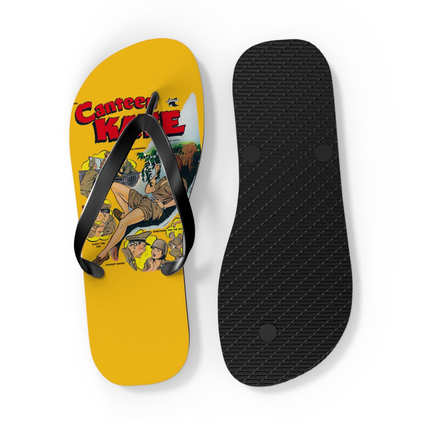 Canteen Kate #1 Flip Flops Yellow *Multiple Sizes Available*
