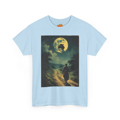 Travelling Samurai w/Moon Geisha Woman T-Shirt