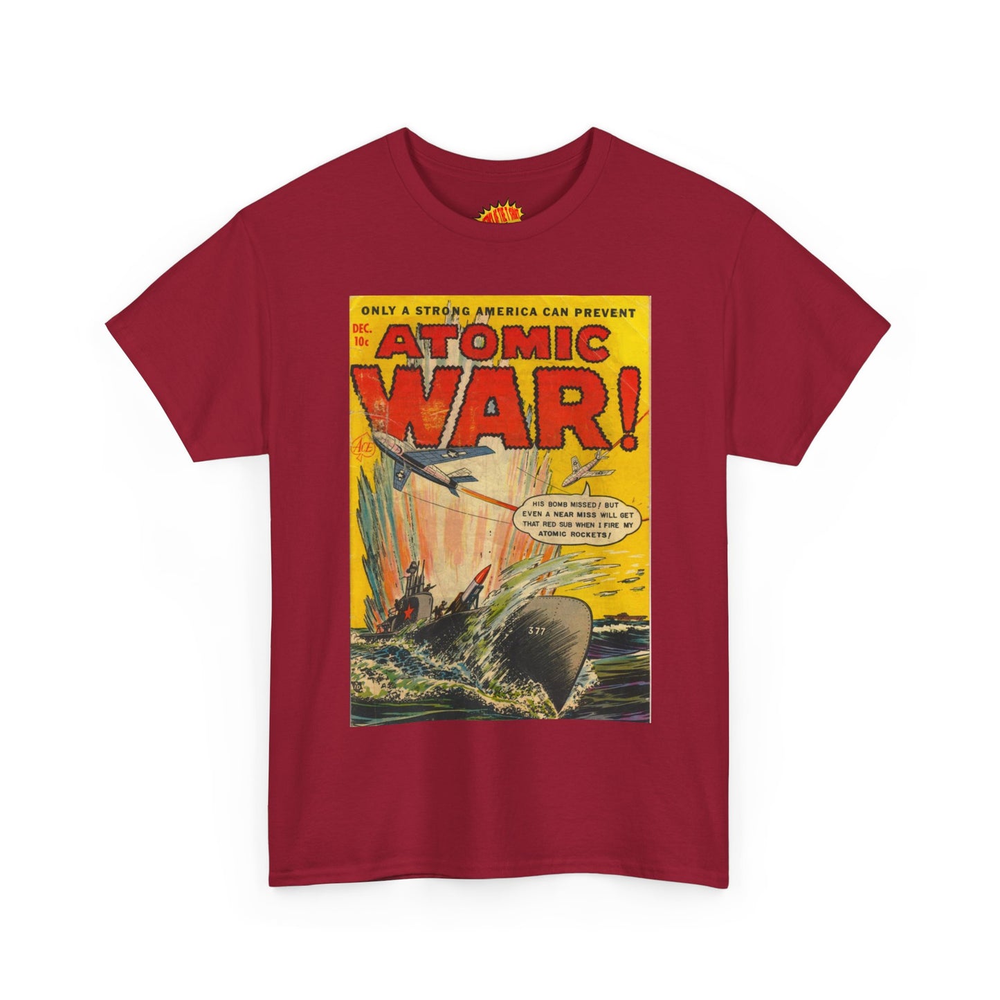 Atomic War Dec. Comic Tee Shirt *Multiple Colors*