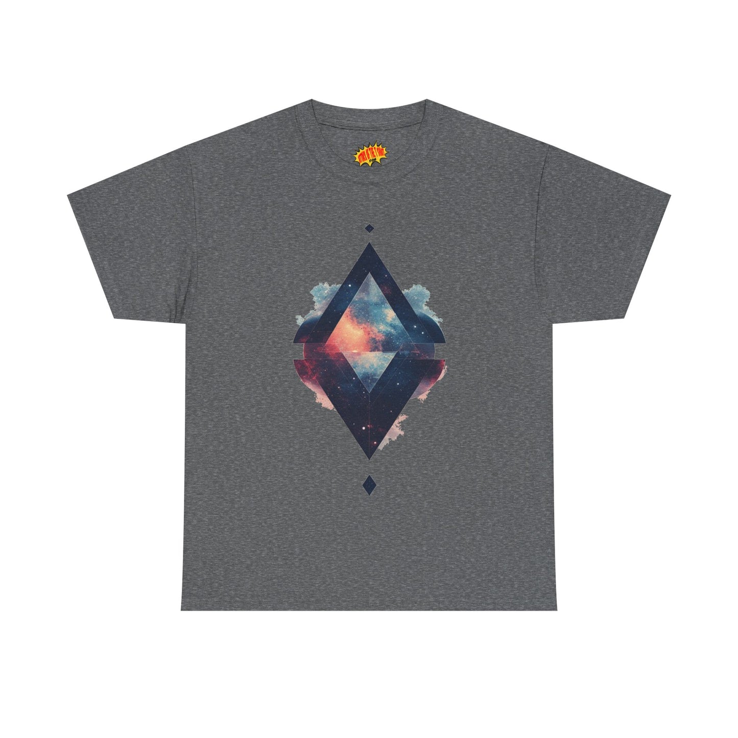 Split Diamond Shape Nebula Graphic Space Art Tee Shirt *Multiple Colors*