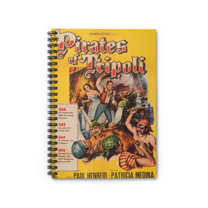 Pirates of Tripoli - Vintage Movie Poster Notebook
