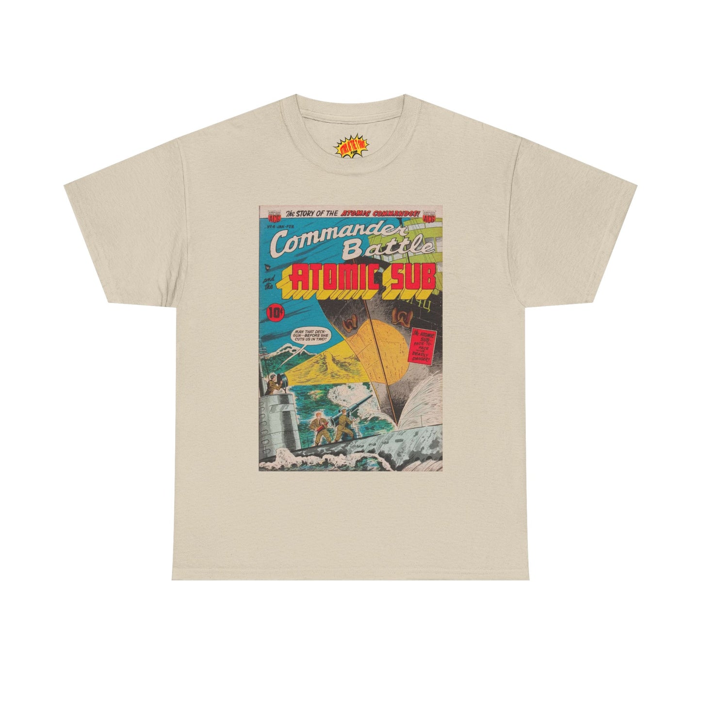 Commander Battle Atomic Sub No. 4 Comic Tee Shirt *Multiple Colors*