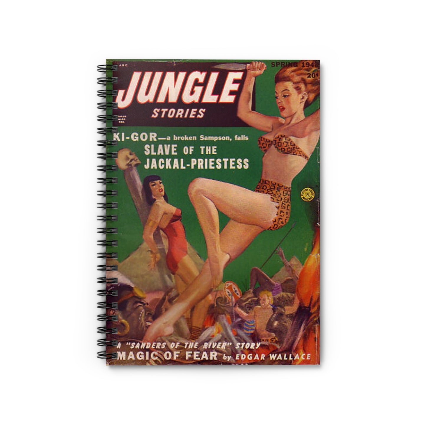 Jungle Stories Spring Comic Book Cover Notebook