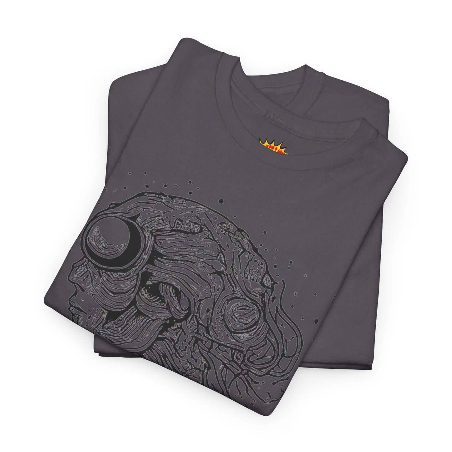 Humanoid Line Drawing Face Graphic Art Tee Shirt *Multiple Colors*