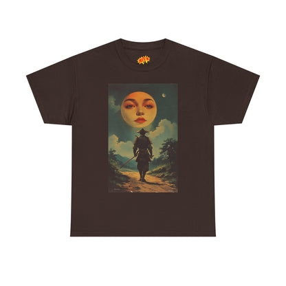 Walking Samurai w/Blood Moon Face T-Shirt