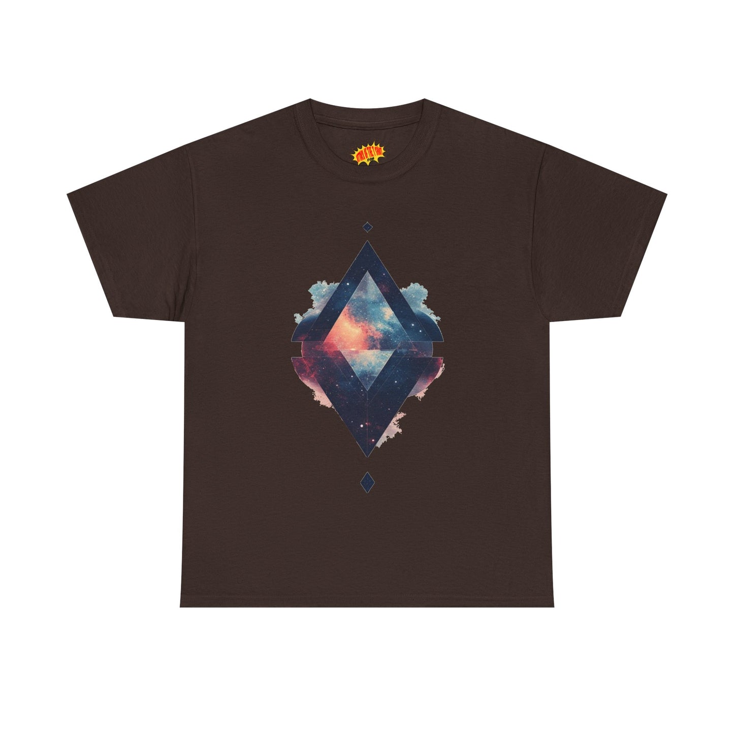 Split Diamond Shape Nebula Graphic Space Art Tee Shirt *Multiple Colors*