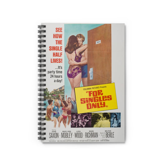For Singles Only - Vintage Movie Poster Notebook