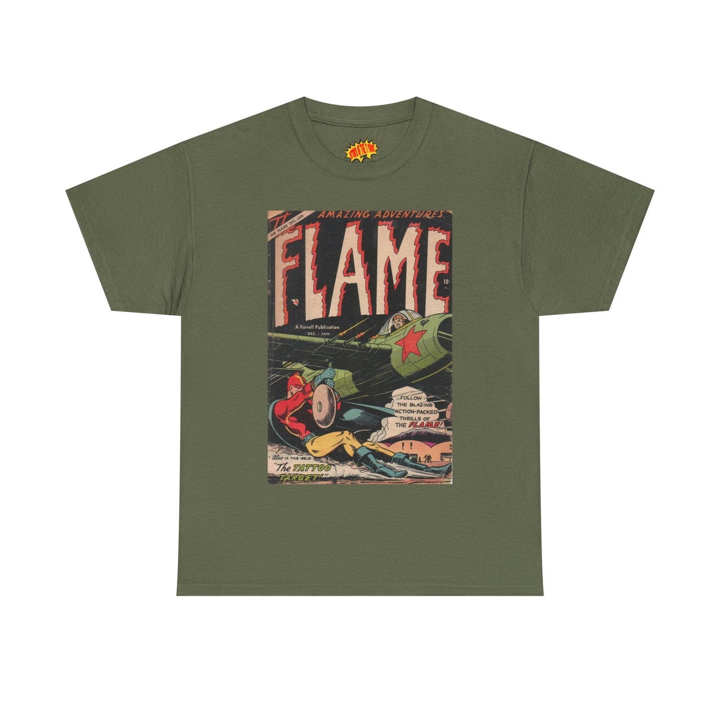 The Flame December - January Comic Tee Shirt *Multiple Colors*