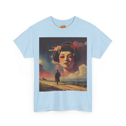 Travelling Samurai w/Sky Geisha Woman T-Shirt