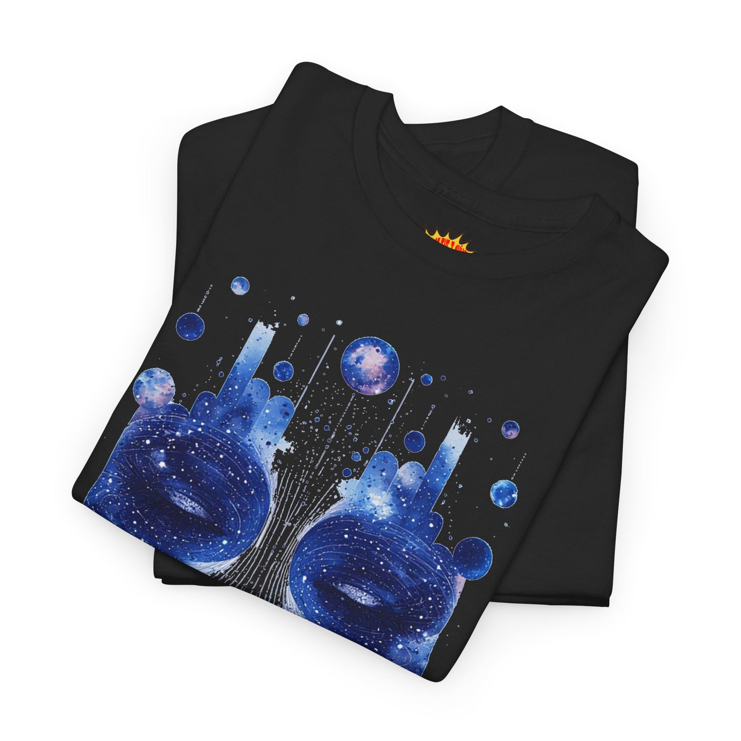 Cosmic Face Galaxy Graphic Space Art Tee Shirt *Multiple Colors*