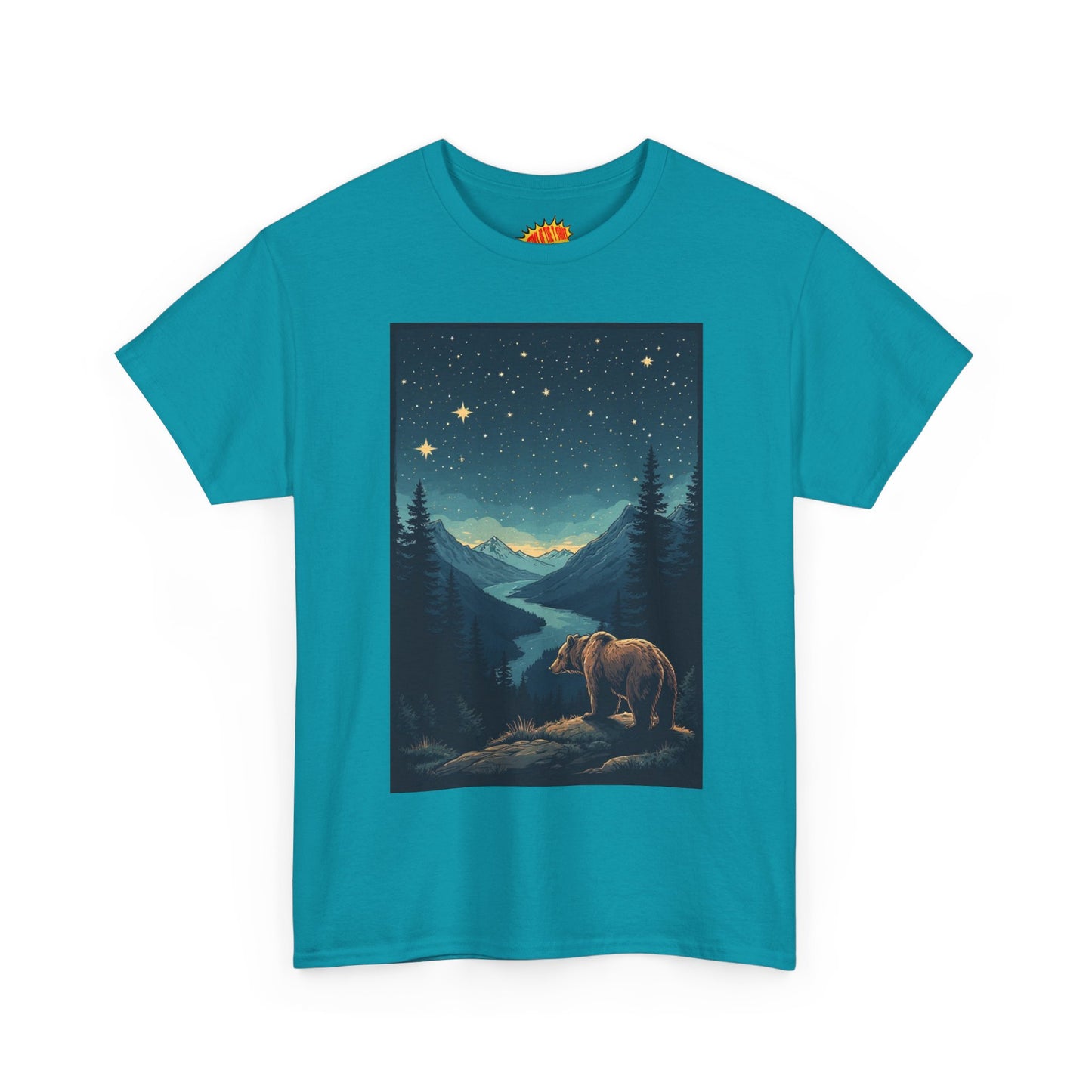 Grizzly Bear Night Scene T-Shirt *Multiple Colors*