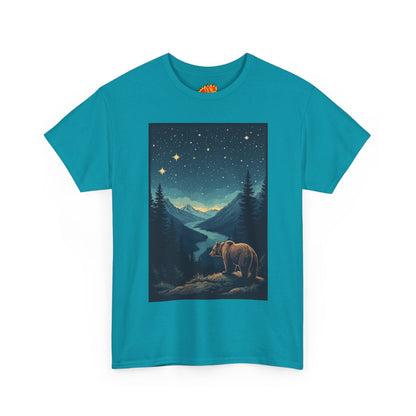 Grizzly Bear Night Scene T-Shirt