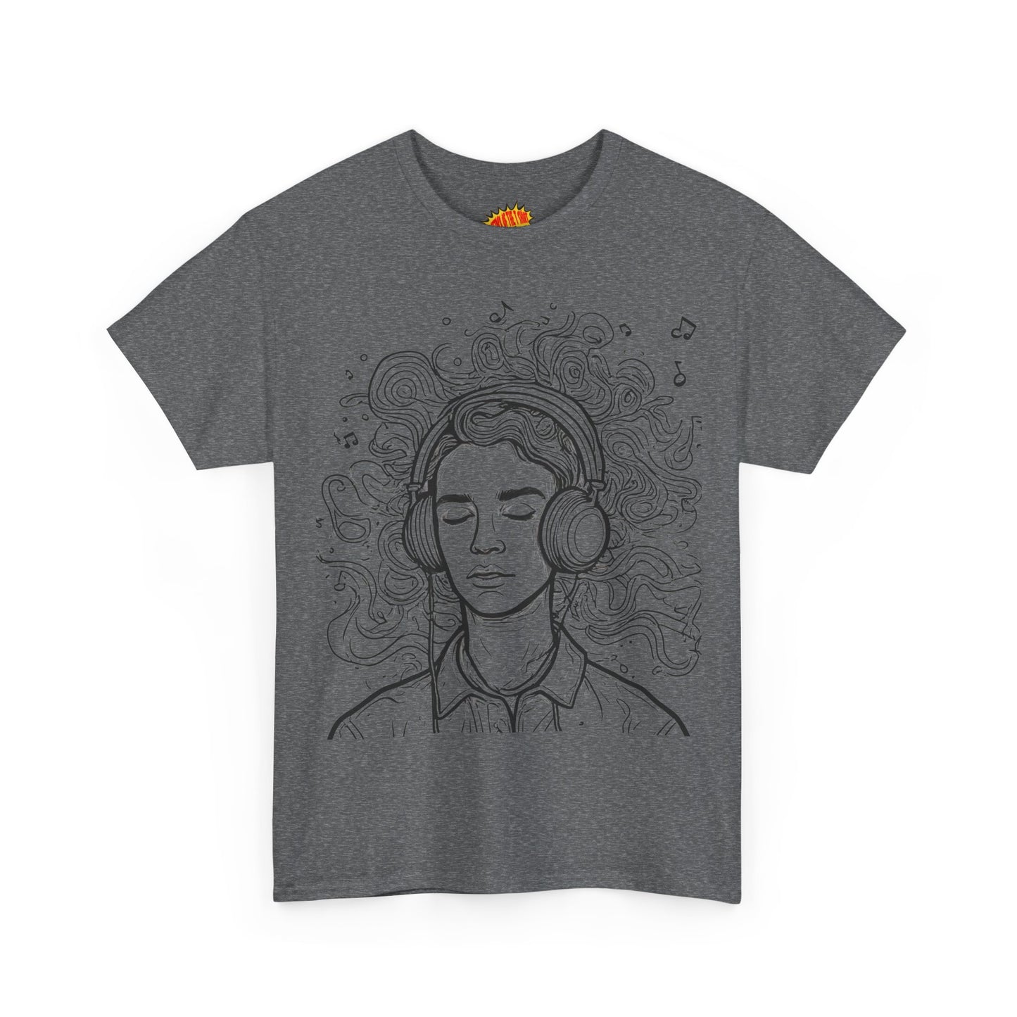 Line Drawing Portrait Graphic Music Art Tee Shirt *Multiple Colors*