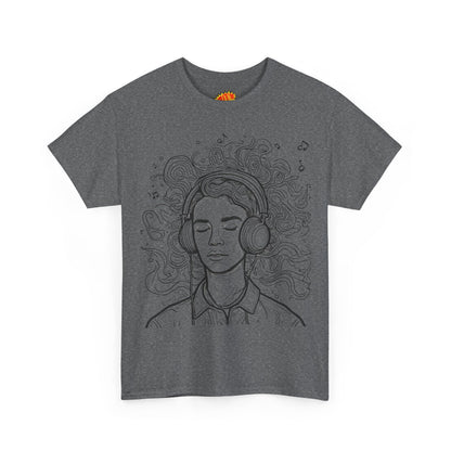 Line Drawing Portrait Graphic Music Art Tee Shirt