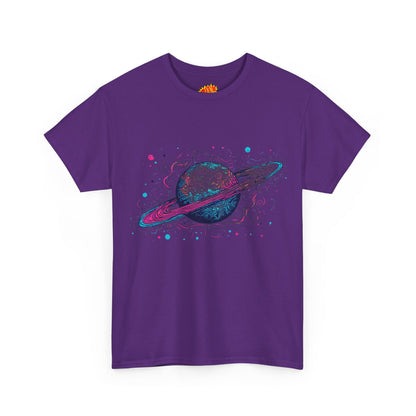 Ringed Planet Space Art Graphic Tee Shirt