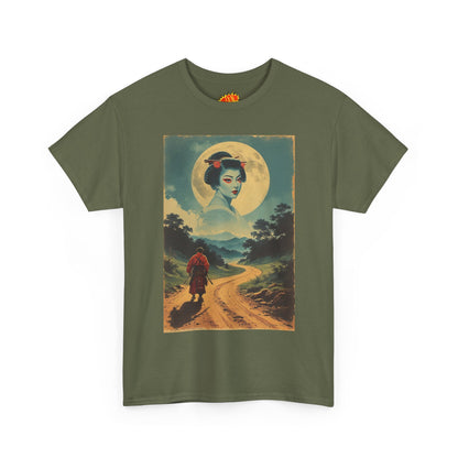 Walking Samurai w/Cloud Moon Woman T-Shirt