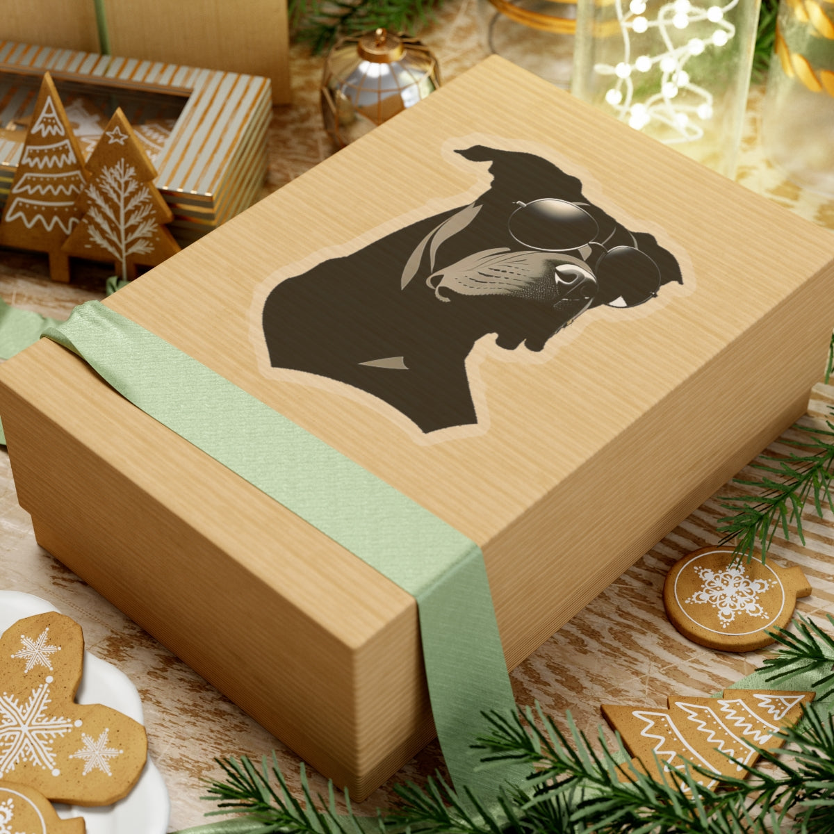 Dog with Sunglasses Stickers