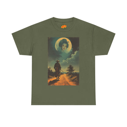 Walking Samurai w/Full Moon Woman T-Shirt