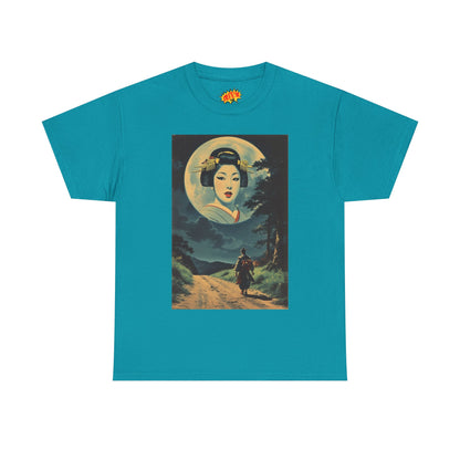 Night Traveller w/Full Moon Geisha Woman T-Shirt