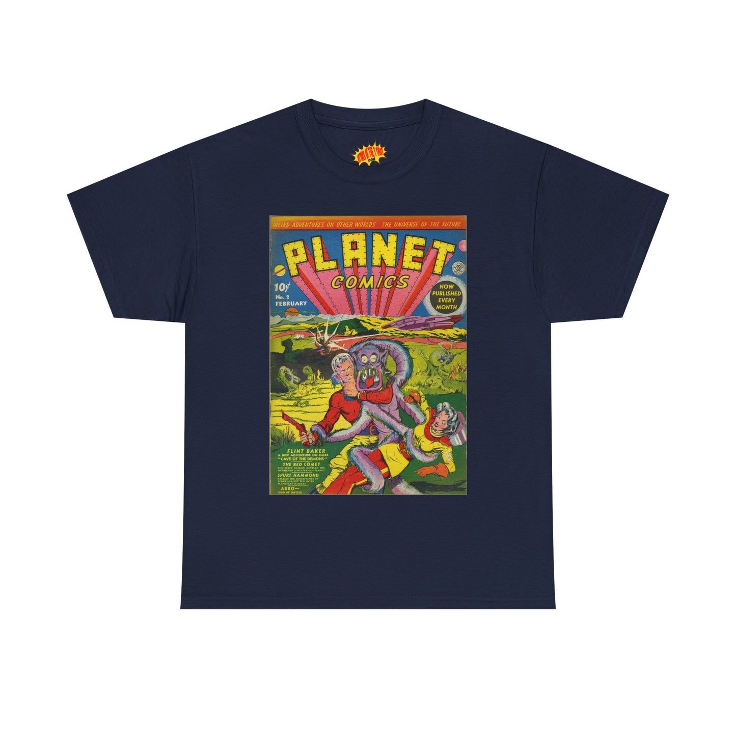 Planet Comics #2 - Heavy Cotton Tee *Dark Colors*
