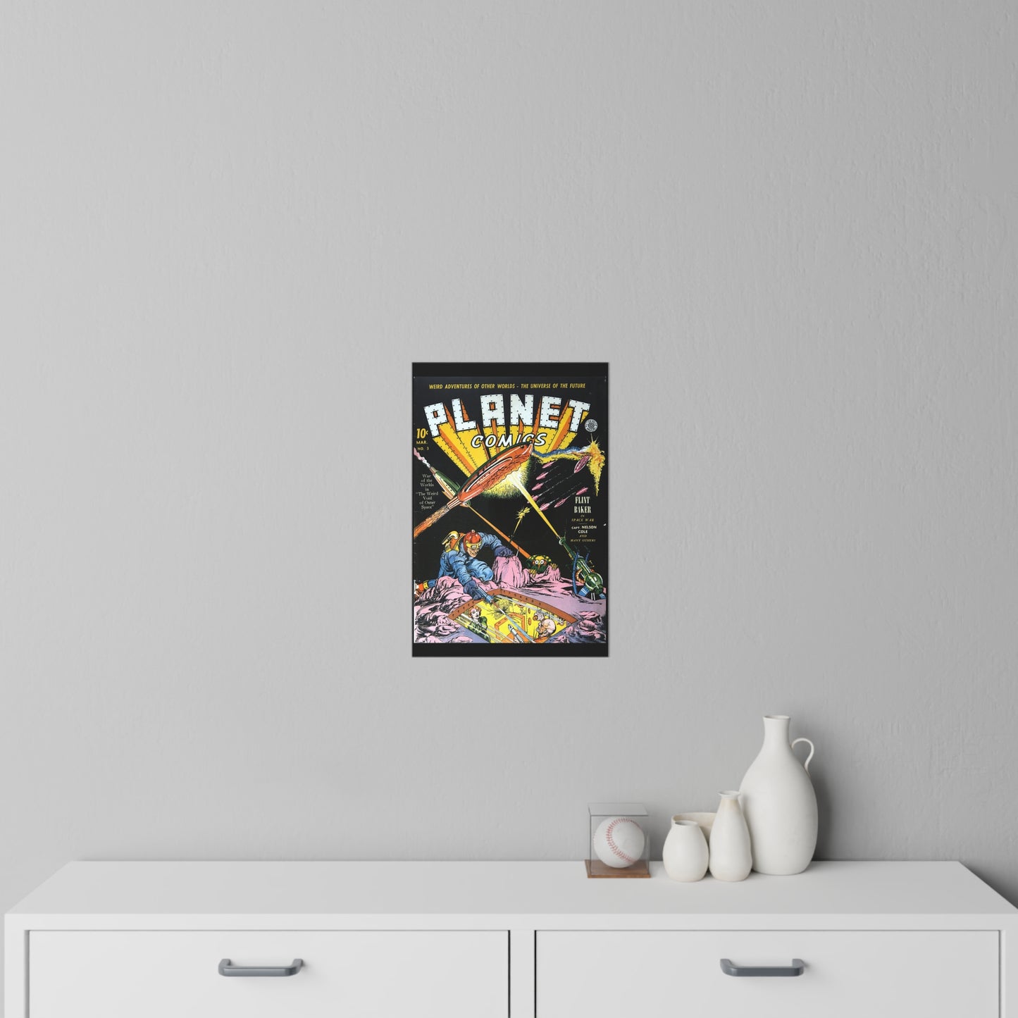 Planet Comics #3 Wall Decals
