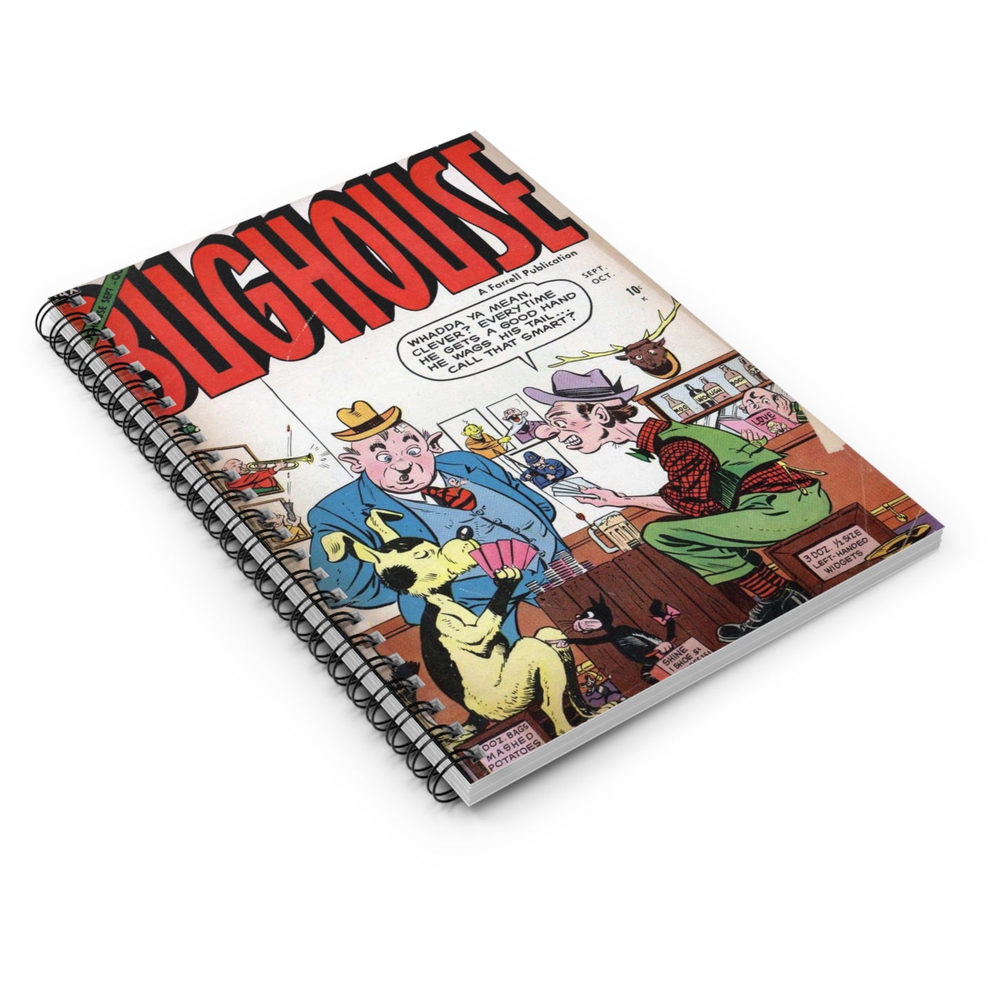 Bughouse September - October Comic Book Cover Notebook