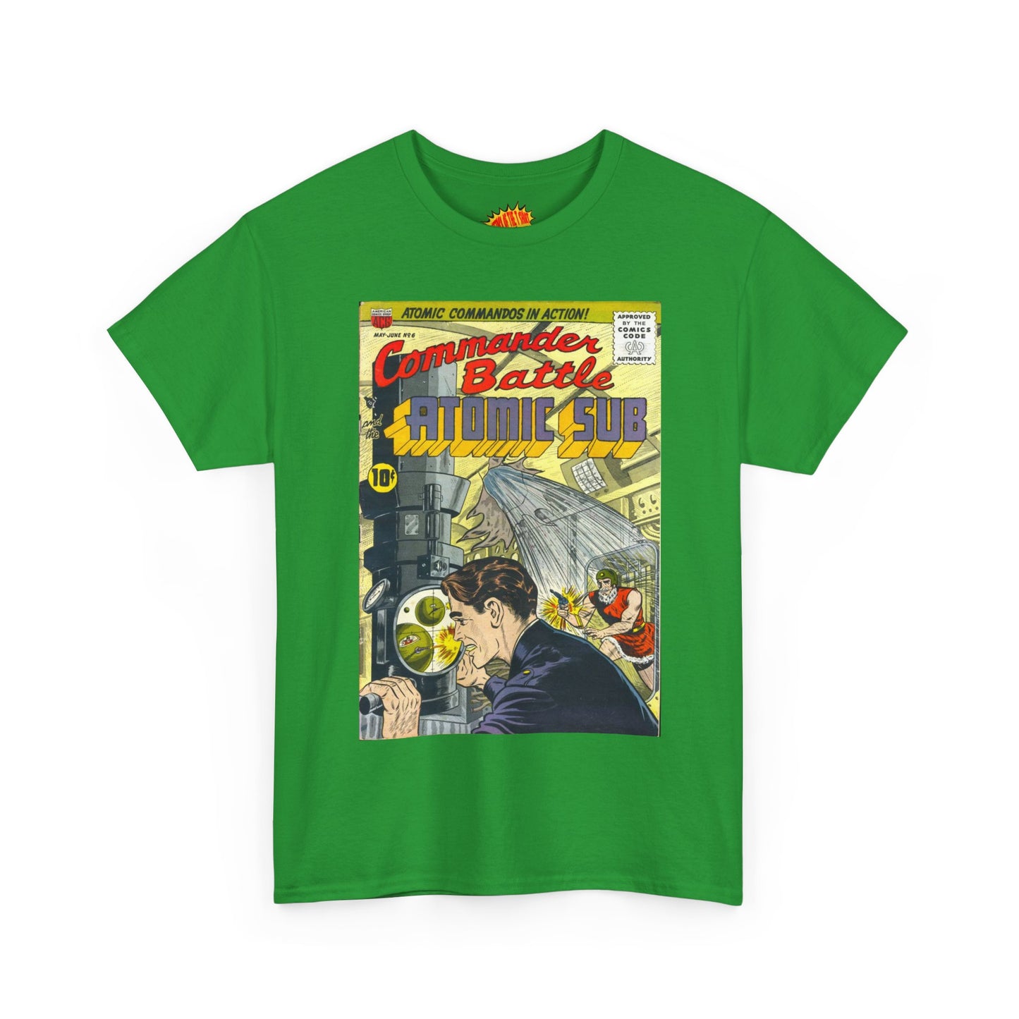 Commander Battle Atomic Sub No. 6 Comic Tee Shirt *Multiple Colors*
