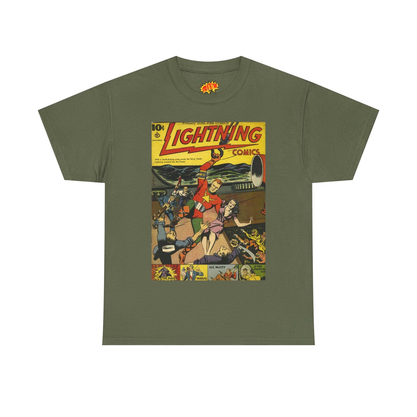 Lightning Comics December Comic Tee Shirt *Multiple Colors*