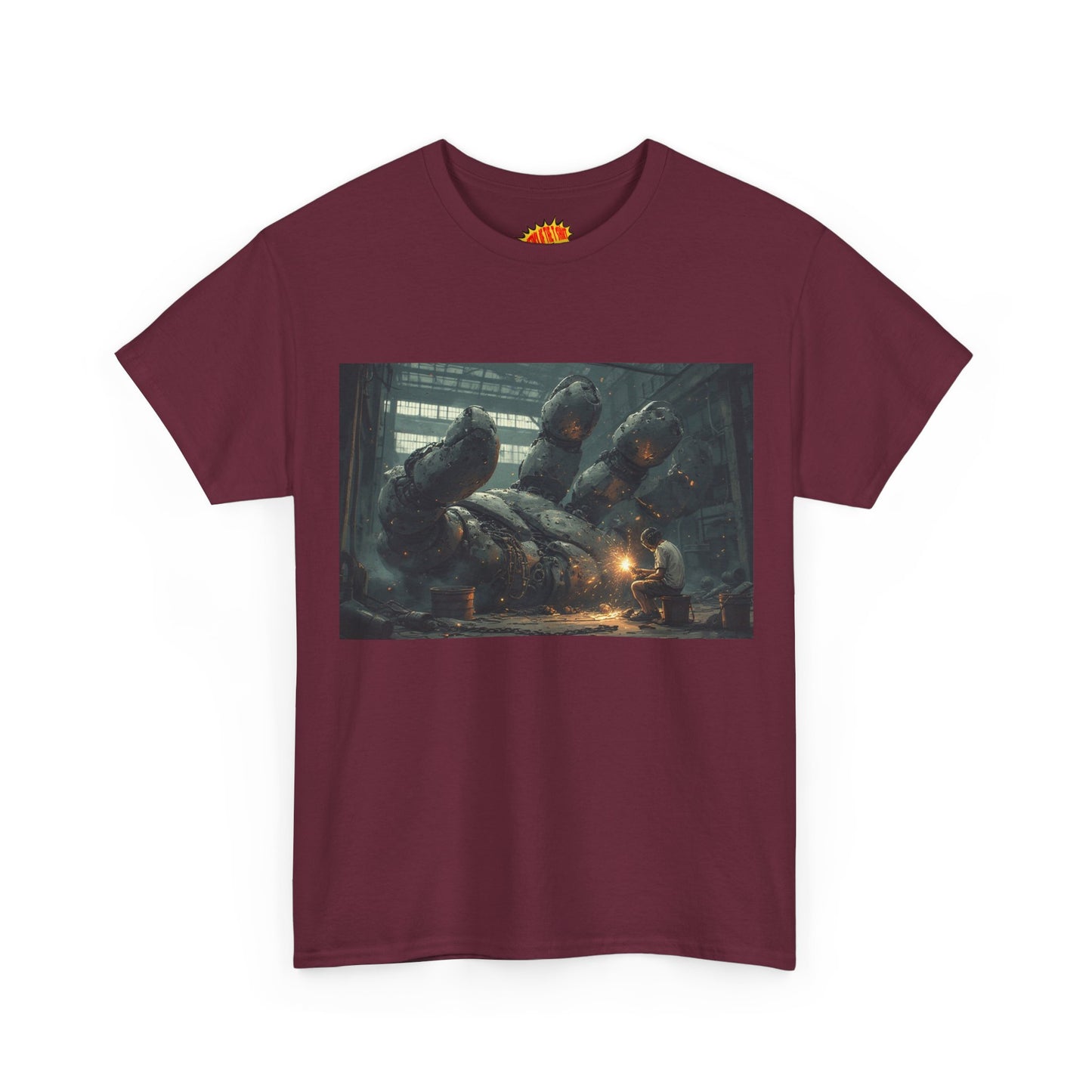 Anime Robot Hand w/Welder Scene T-Shirt *Multiple Colors*