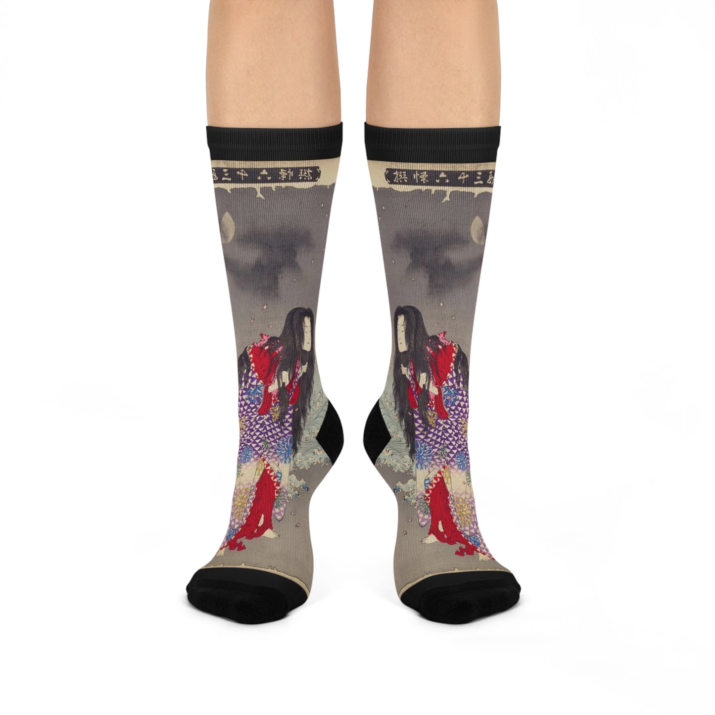 Kiyohime Changing Into a Serpent Cushioned Socks