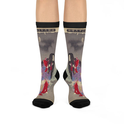 Kiyohime Changing Into a Serpent Cushioned Socks