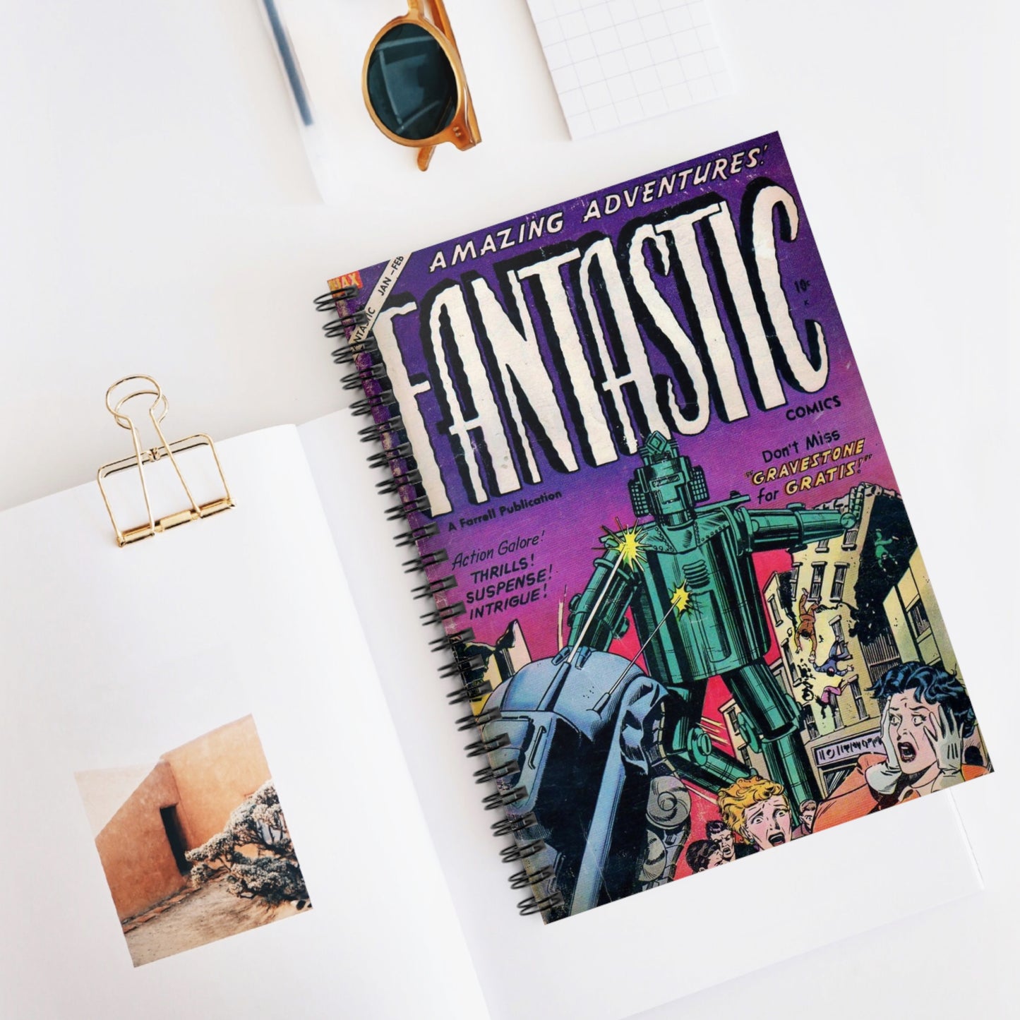 Fantastic January - February Comic Spiral Notebook
