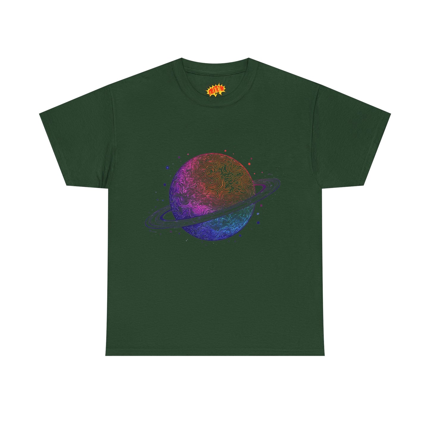 Space Art Ringed Planet Graphic Tee Shirt *Multiple Colors*