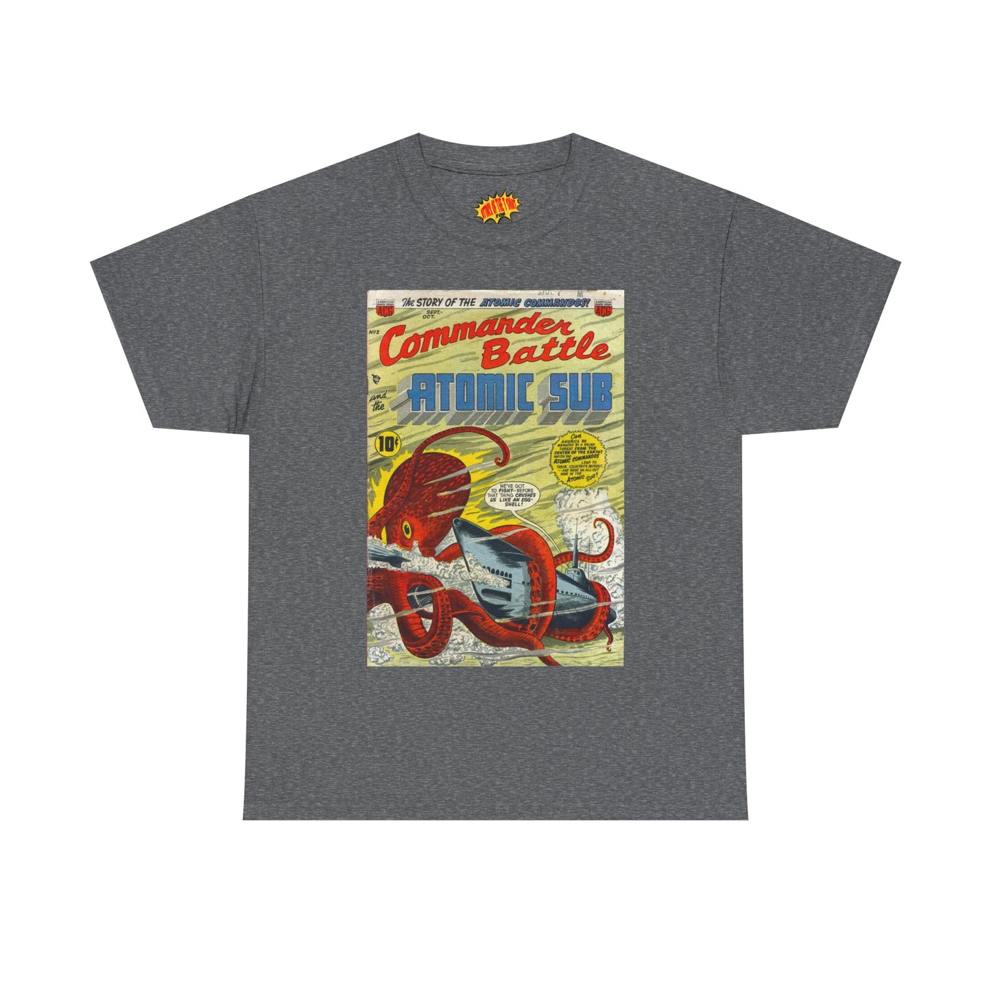 Commander Battle Atomic Sub No. 2 Comic Tee Shirt *Multiple Colors*