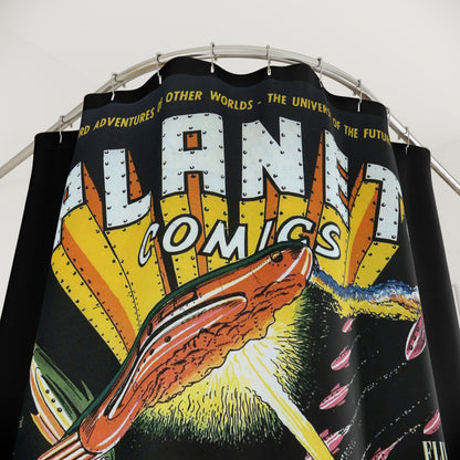 Planet Comics #3 Shower Curtain