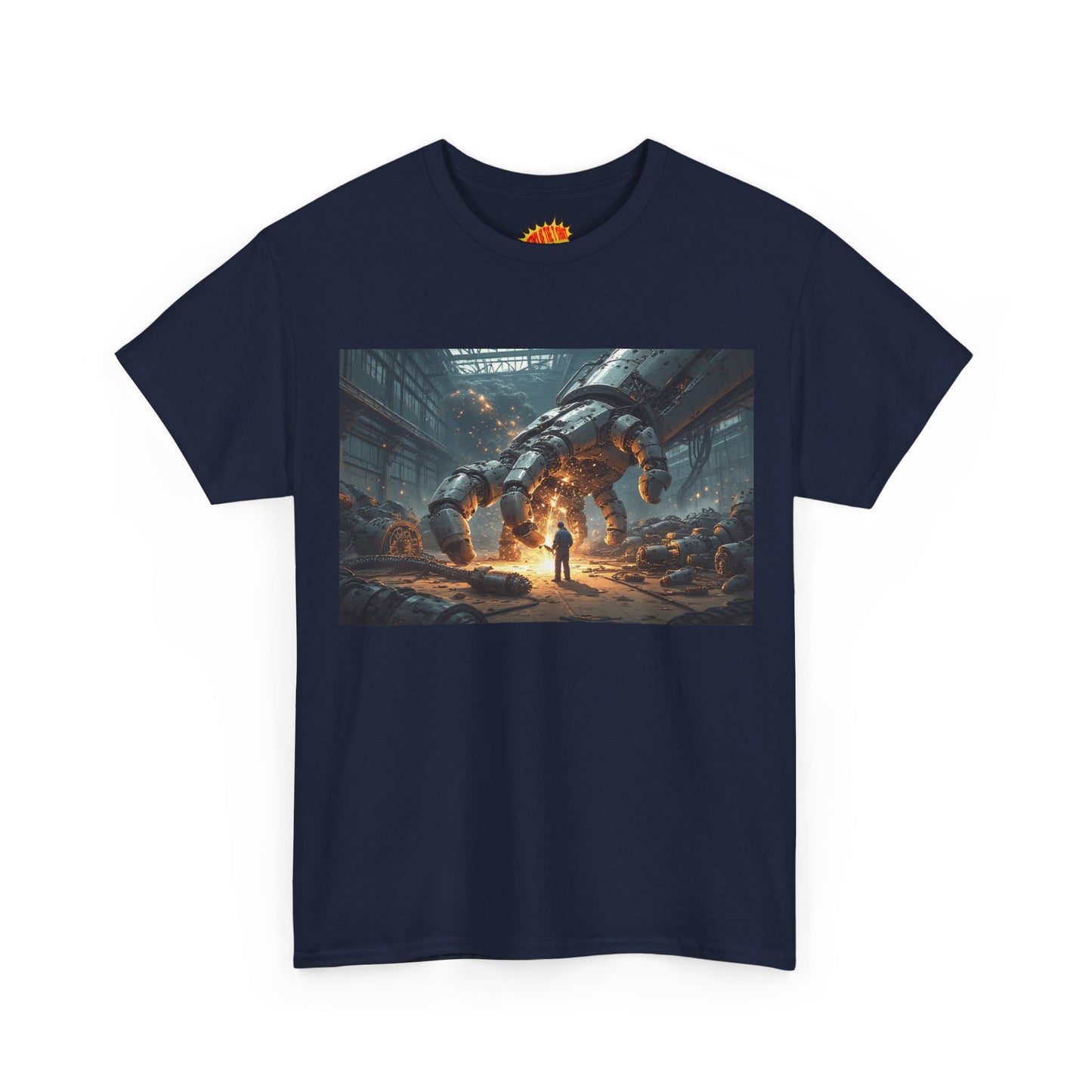Anime Mech Factory w/Welder & Robot Hand T-Shirt *Multiple Colors*