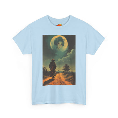 Walking Samurai w/Full Moon Woman T-Shirt