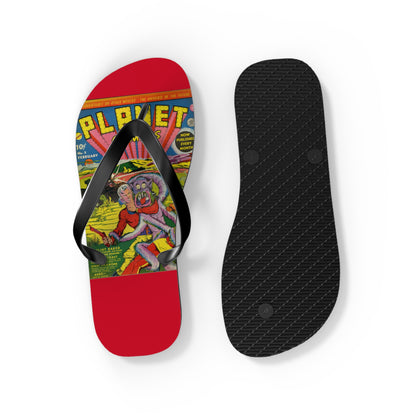 Planet Comics #2 Flip Flops Red *Multiple Sizes Available*