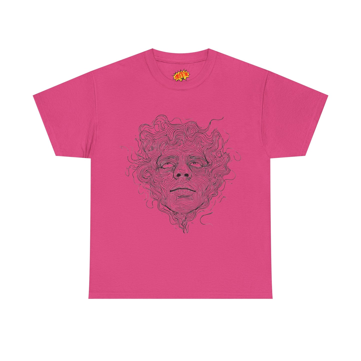 Human Face Line Drawing Graphic Art Tee Shirt *Multiple Colors*